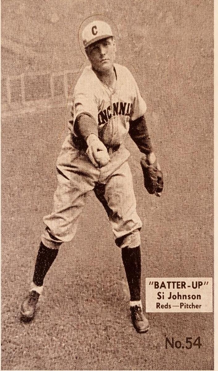 1934 R318 Batter-Up Baseball SI Johnson #54 SGC 3