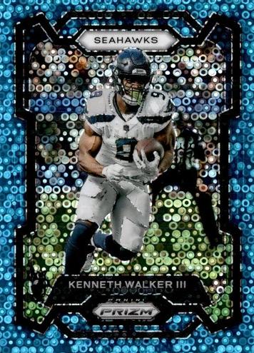 2023 Panini Prizm Football No Huddle Blue Kenneth Walker III #261 PSA 9