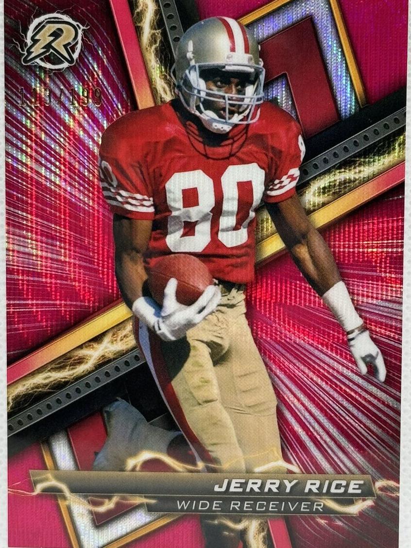 2023 Topps Composite Football Ruby Surge Jerry Rice #63 PSA 10
