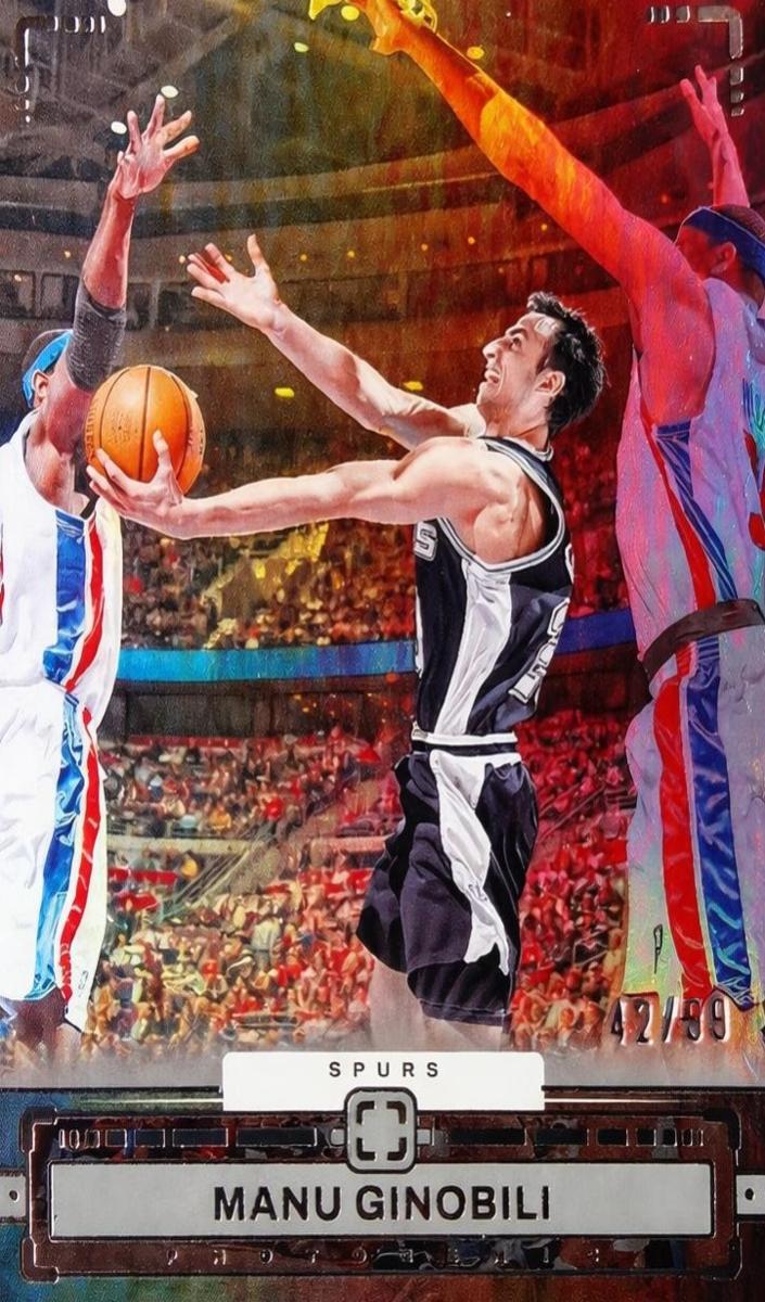 2023 Panini PhotoGenic Basketball Silver Manu Ginobili #150