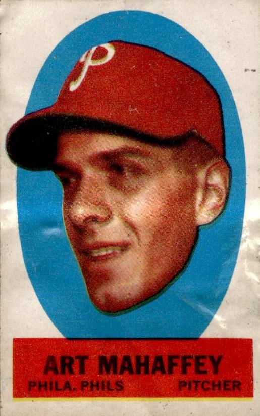 1963 Topps Baseball Instruction Back Art Mahaffey #NNO PSA 7.5