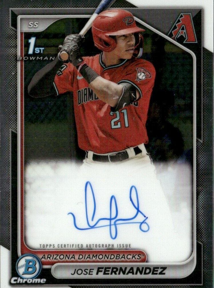 2024 Bowman Chrome Baseball Jose Fernandez #CPA-JF PSA 10