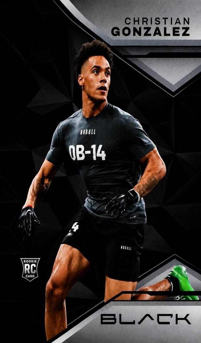 2023 Panini Black Football Christian Gonzalez #165