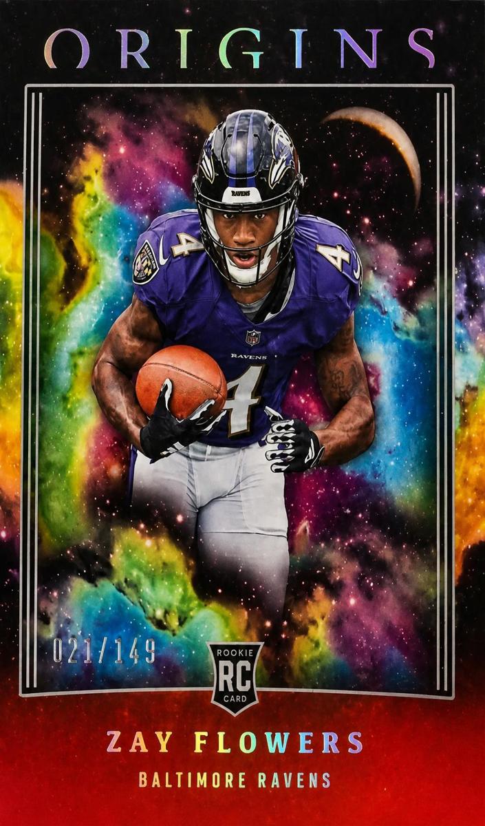 2023 Panini Origins Football Red Zay Flowers #111 SGC 9