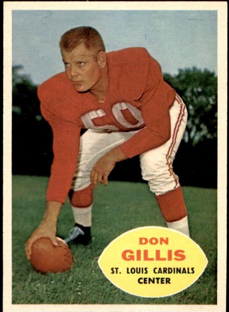 1960 Topps Football Don Gillis #108 PSA 8
