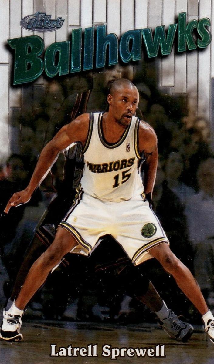 1997 Topps Finest Basketball Latrell Sprewell #140 PSA 4.5