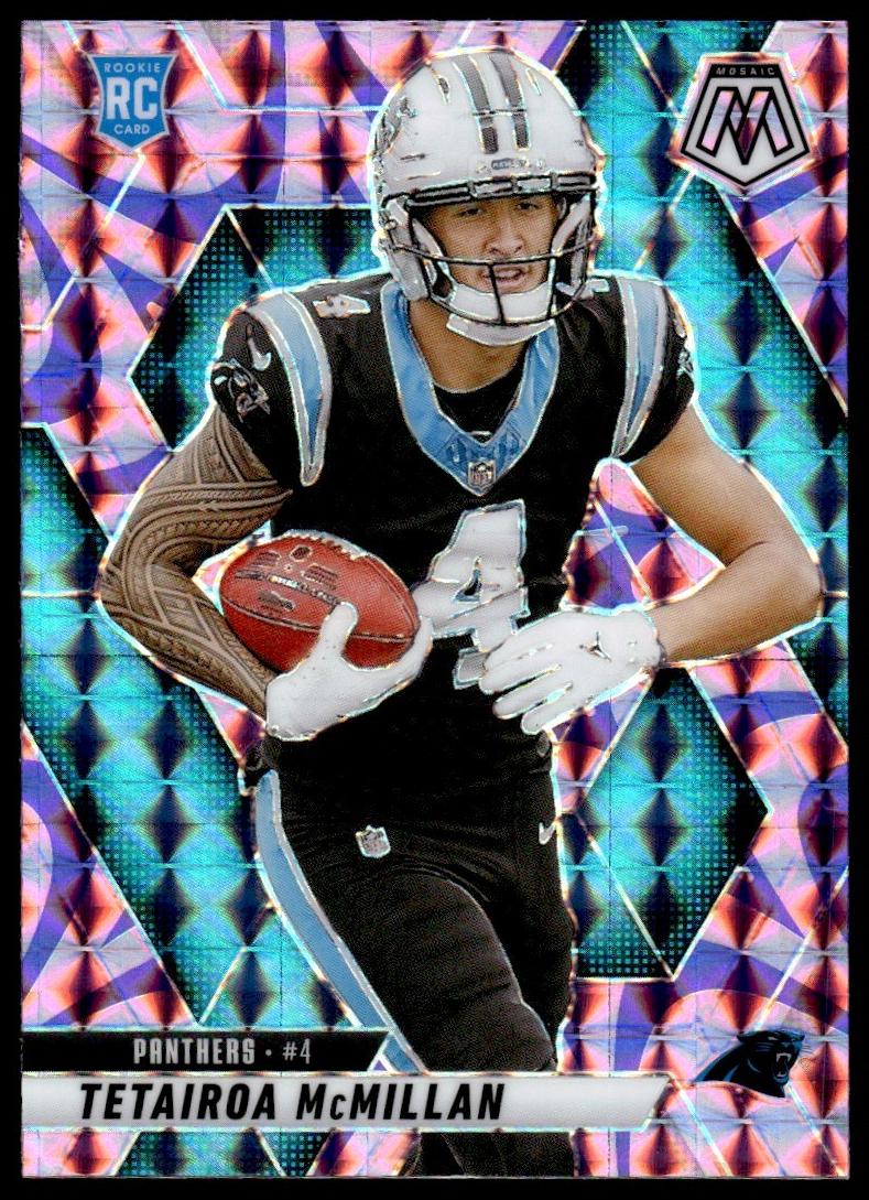 2025 Panini Mosaic Football Purple Tetairoa McMillan #309