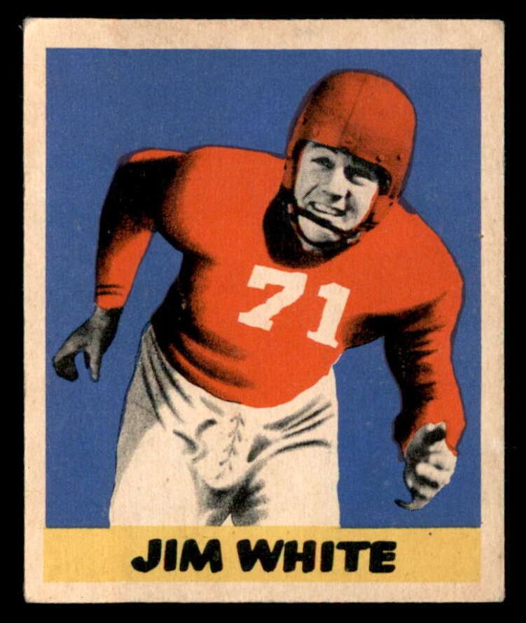 1949 Leaf Football Jim White #39 PSA 5.5