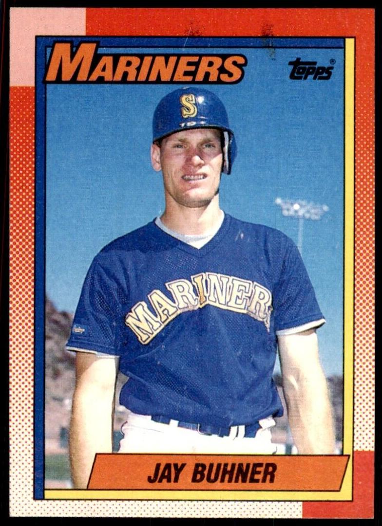 1990 Topps Baseball Jay Buhner #554