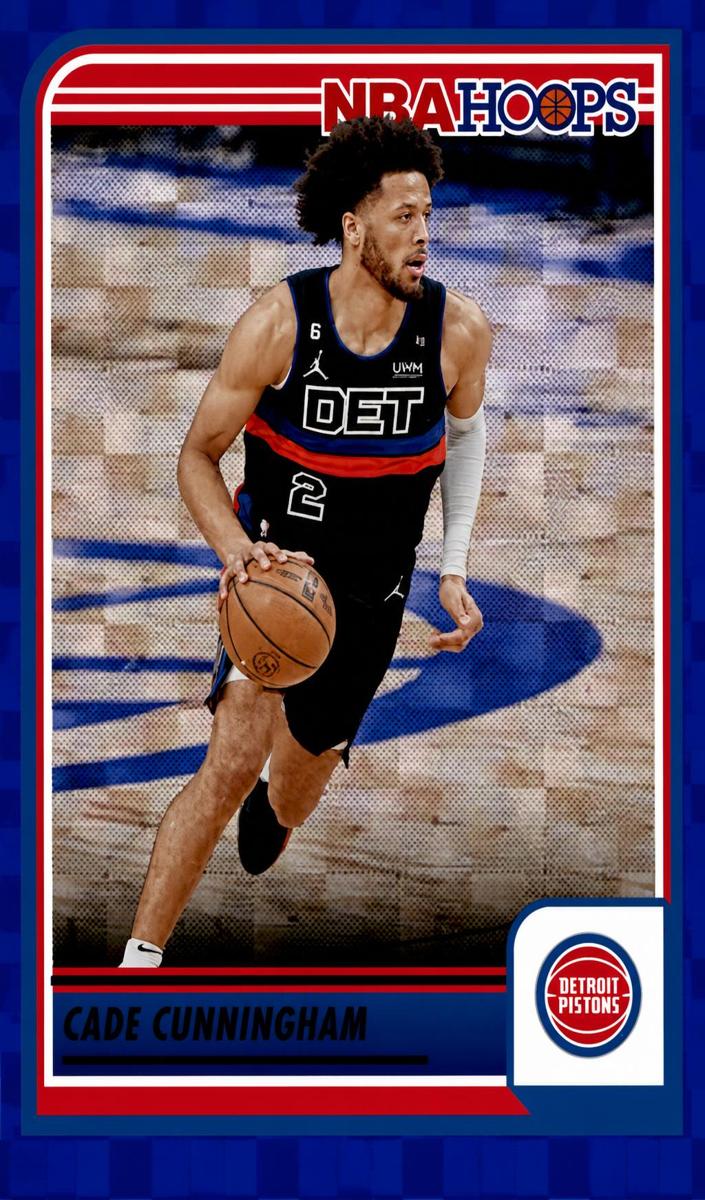 2023 Panini Hoops Basketball Hyper Blue Cade Cunningham #188 PSA 10