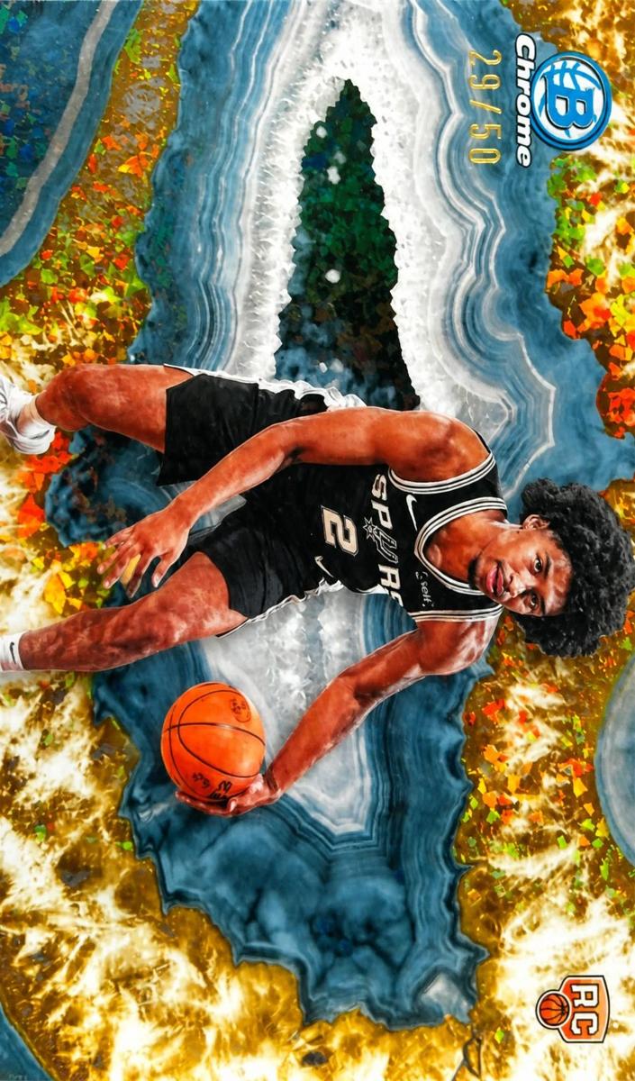 2025 Bowman Basketball Gold Crystal Refractor Dylan Harper #CNB-2