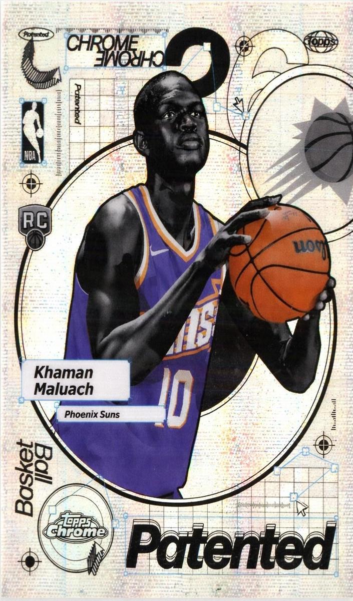 2025 Topps Chrome Basketball Khaman Maluach #PD-25 PSA 9