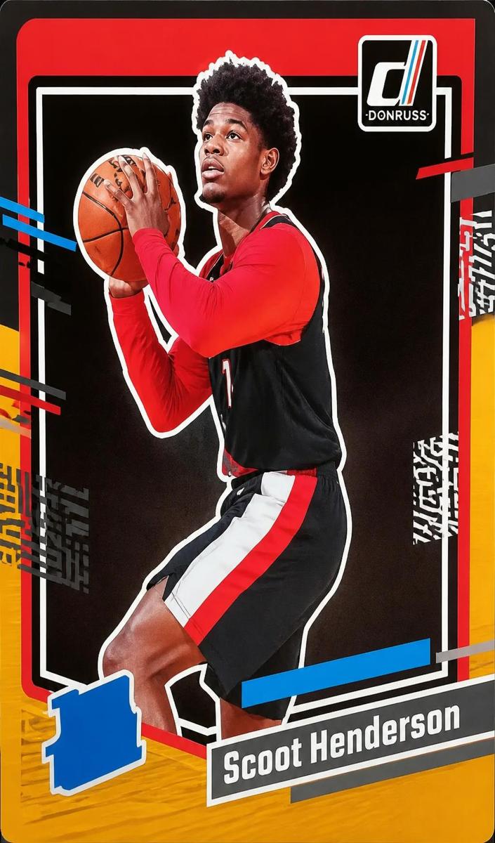 2023 Panini Donruss Basketball Choice Black Gold Scoot Henderson #250 PSA 8.5