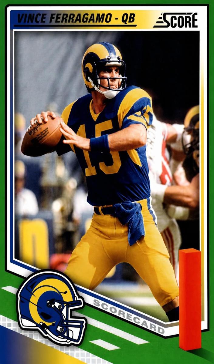2025 Panini Score Football Scorecard Vince Ferragamo #126