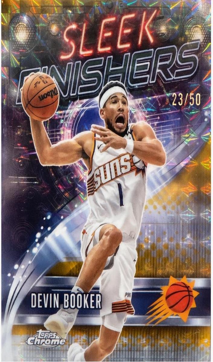 2025 Topps Chrome Basketball Gold Refractor Devin Booker #SF-19