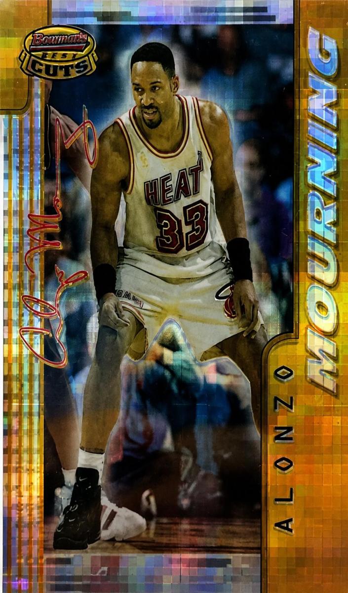 1996 Bowman's Best Basketball Atomic Refractor Alonzo Mourning #BC8 PSA 10
