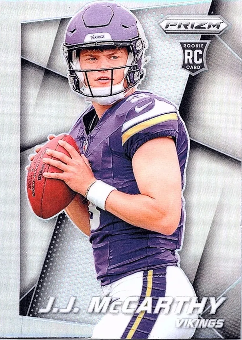 2024 Panini Prizm Football Silver J.J. McCarthy #3 PSA 9
