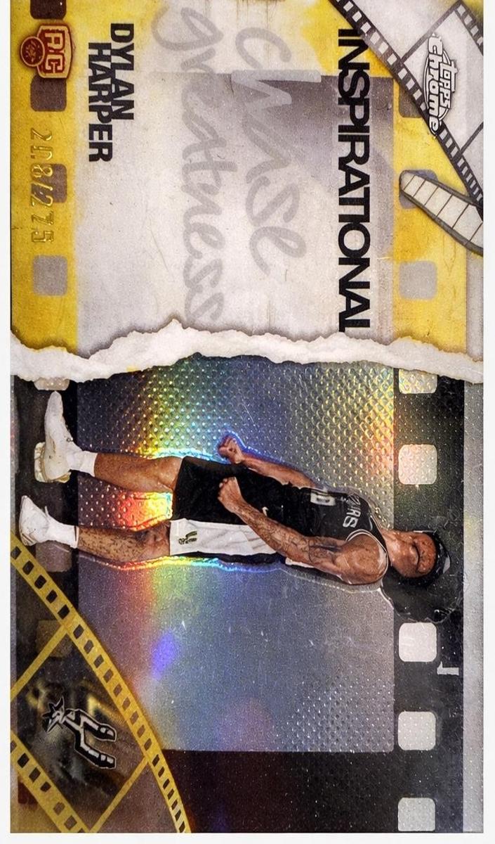 2025 Topps Chrome Basketball Yellow Refractor Dylan Harper #IP-19 PSA 9