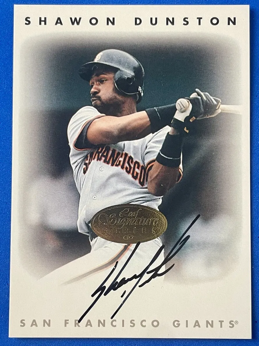 1996 Leaf Signature Series Baseball Gold Shawon Dunston #NNO