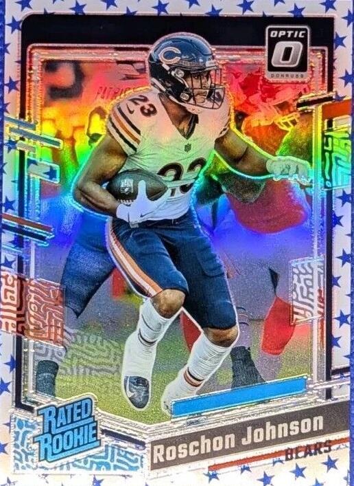 2023 Donruss Optic Football Stars Roschon Johnson #217 PSA 9