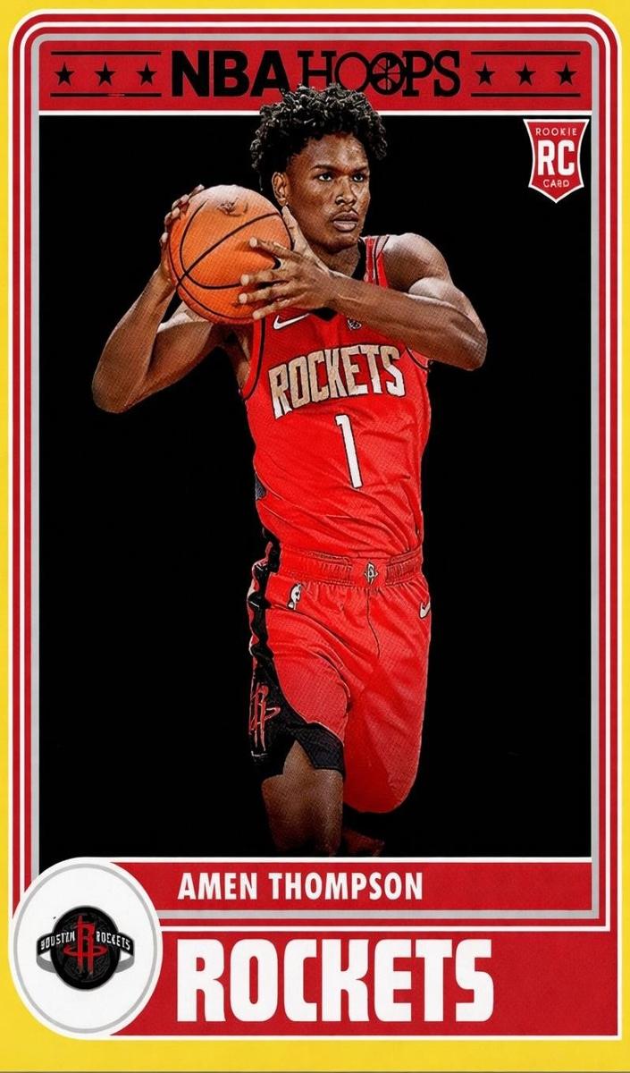 2023 Panini Hoops Basketball Yellow Amen Thompson #300