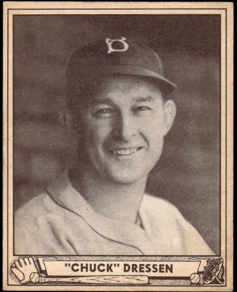 1940 Play Ball Baseball Chuck Dressen #72