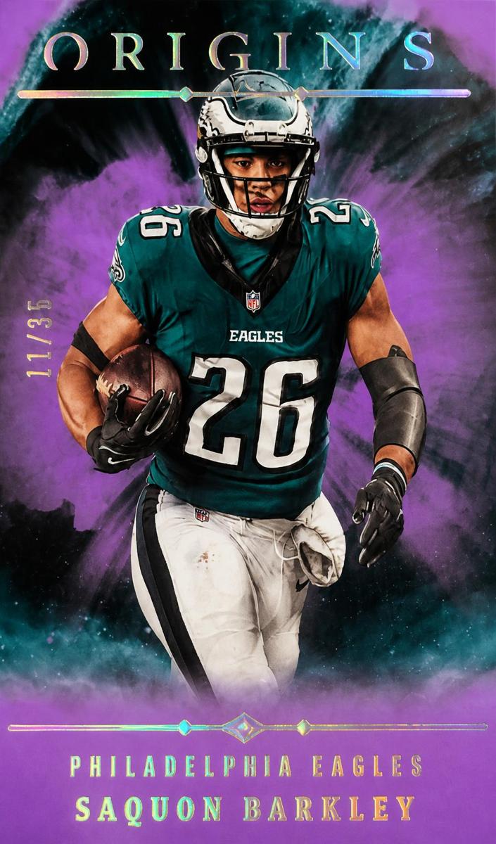 2024 Panini Origins Football Purple Saquon Barkley #76