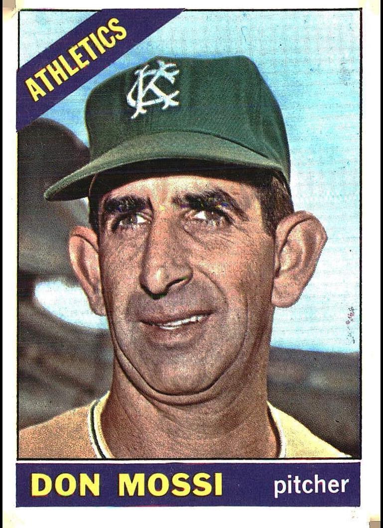 1966 Topps Baseball Don Mossi #74 PSA 8