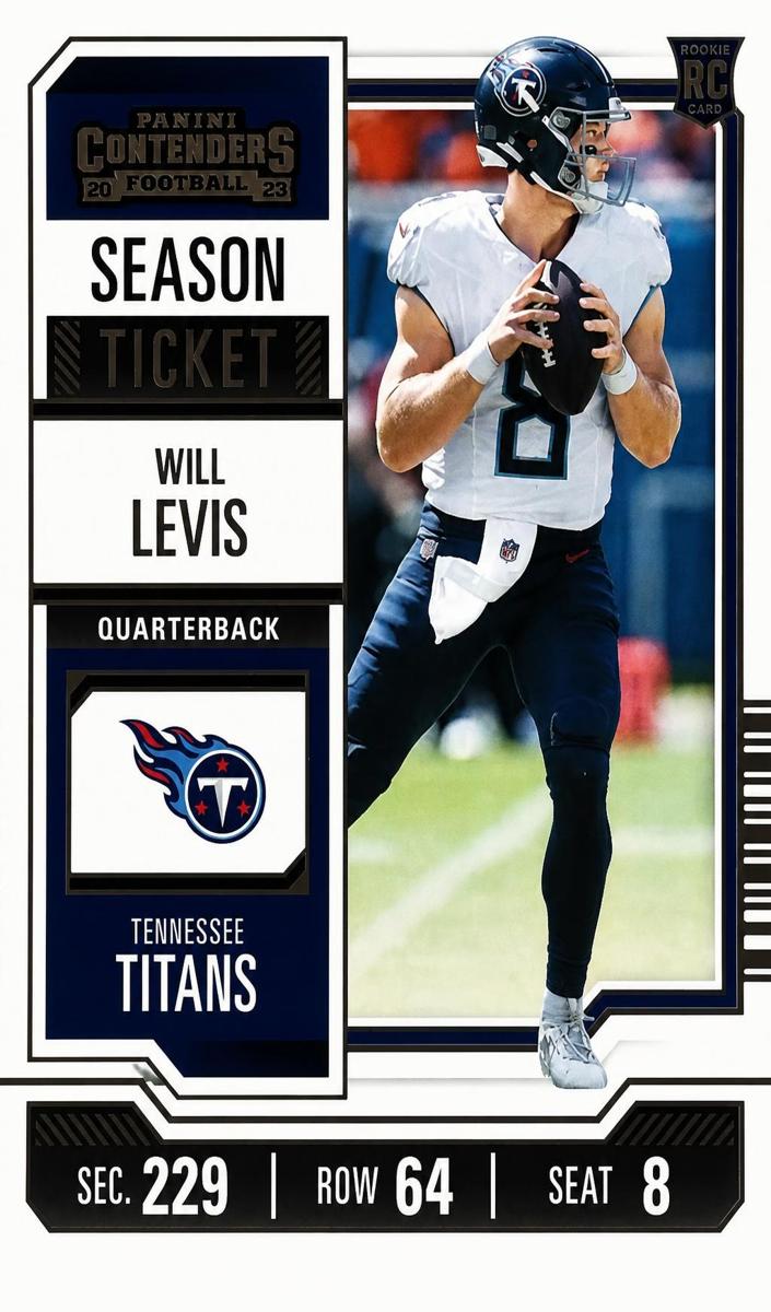 2023 Panini Contenders Football Retail Will Levis #97 PSA 8.5