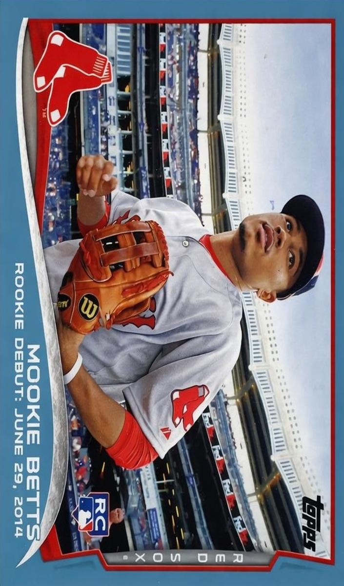 2014 Topps Update Baseball Blue Mookie Betts #US-301 PSA 9