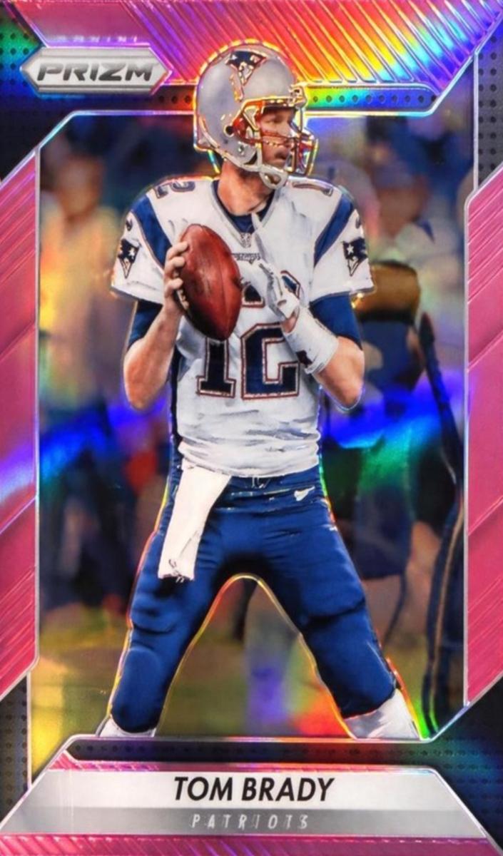 2016 Panini Prizm Football Pink Prizm Tom Brady #2 PSA 9