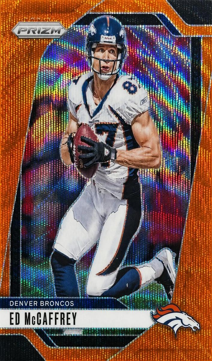 2024 Panini Prizm Football Orange Wave Ed McCaffrey #90