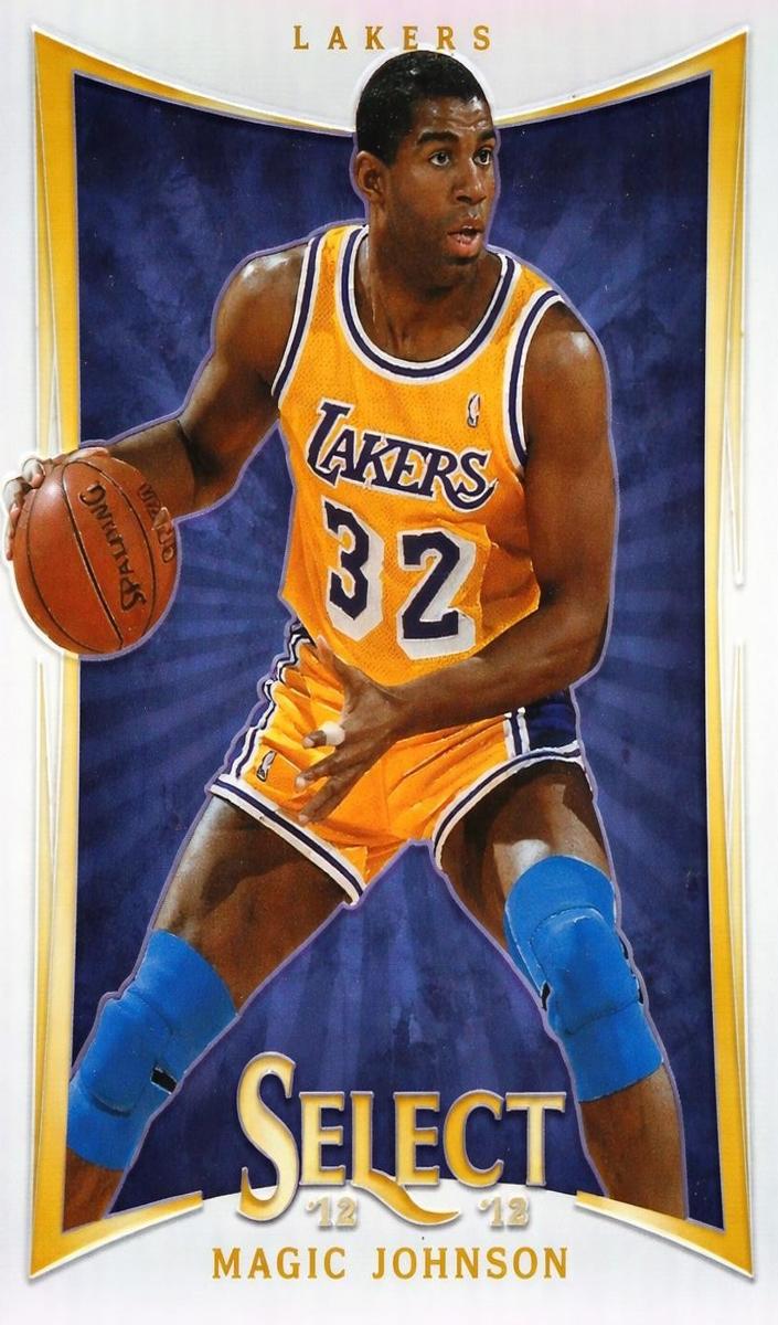 2012 Panini Select Basketball Silver Prizm Magic Johnson #135