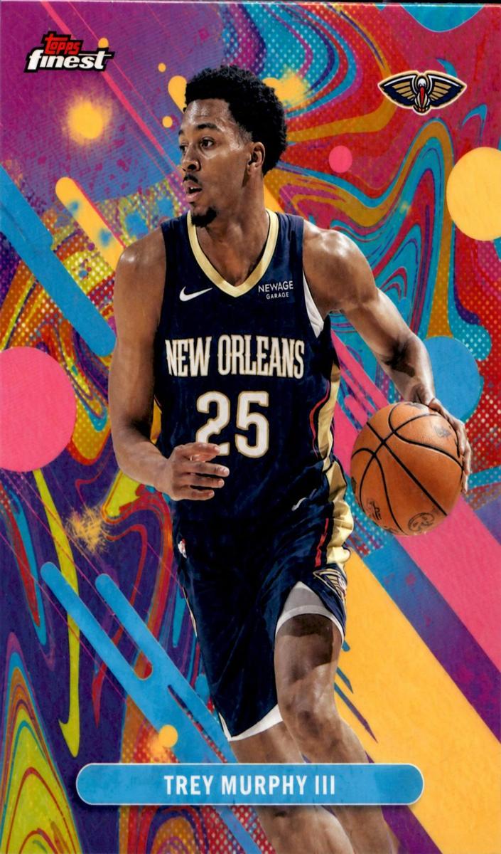 2025 Topps Finest Basketball Oil Spill Refractor Trey Murphy III #96