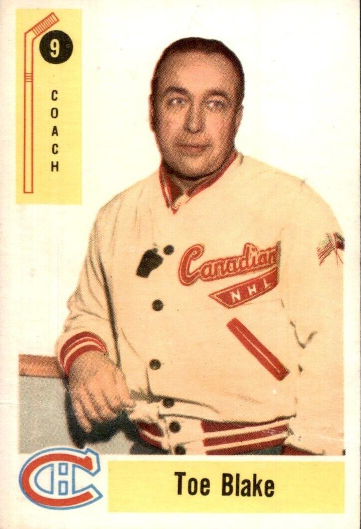 1958 Parkhurst Hockey Toe Blake #9 PSA 9