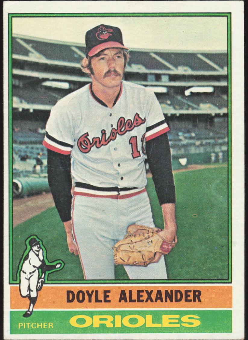 1976 Topps Baseball Doyle Alexander #638 PSA 9