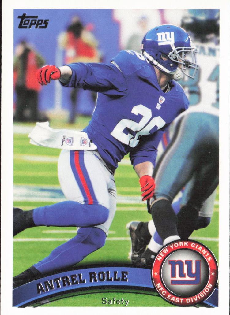 2011 Topps Football Antrel Rolle #284