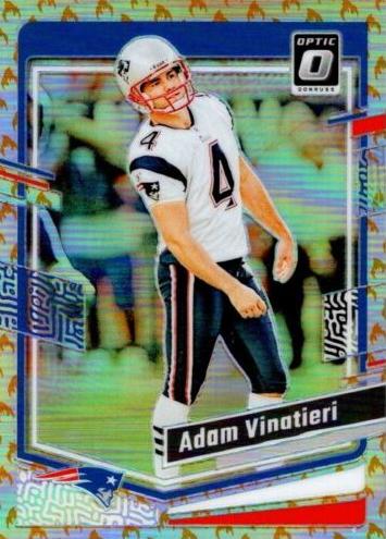 2023 Donruss Optic Football Fire Adam Vinatieri #128
