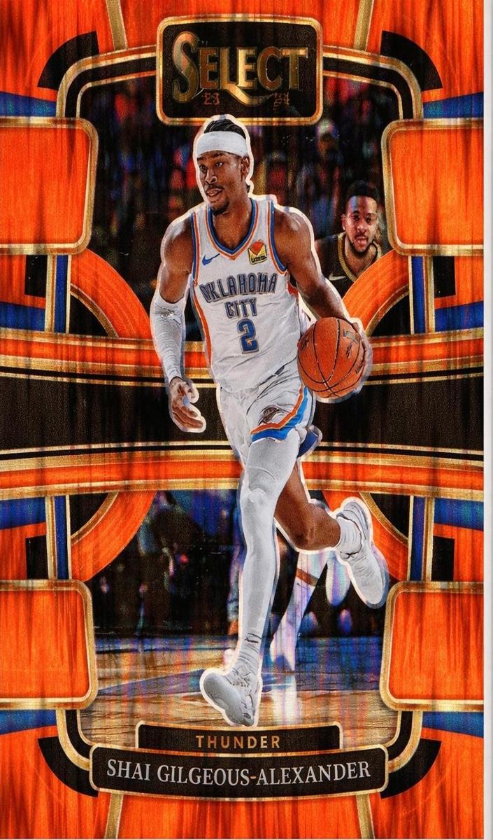 2023 Panini Select Basketball Orange Flash Shai Gilgeous-Alexander #57 PSA 9