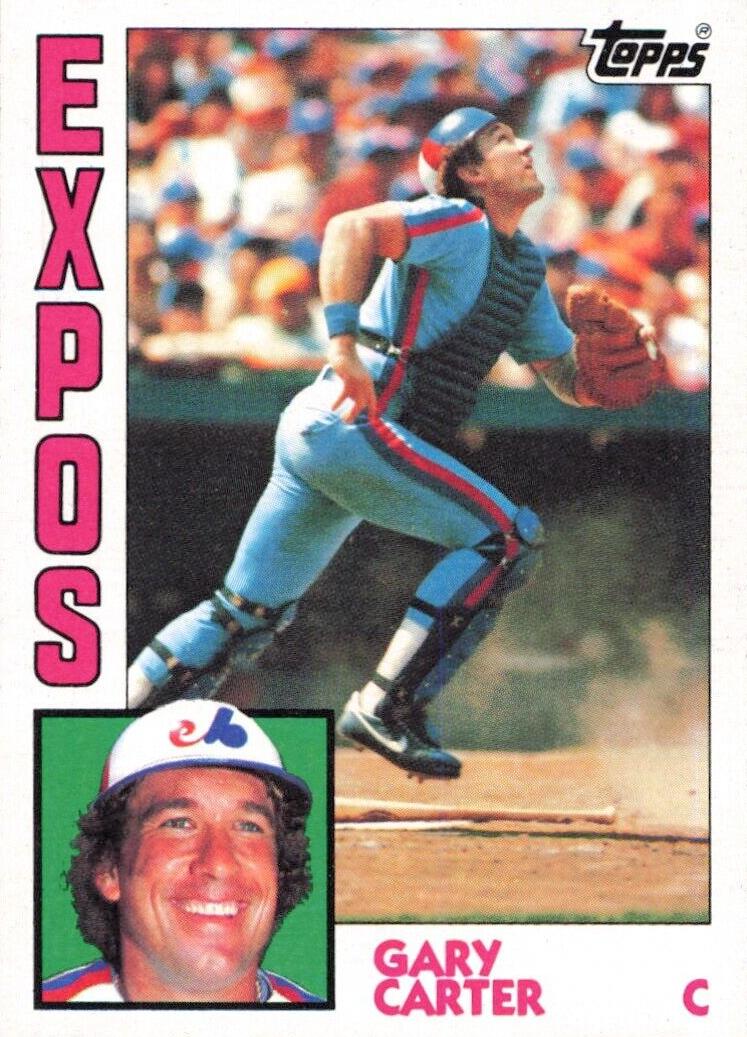 1984 Topps Baseball Gary Carter #450 PSA 9