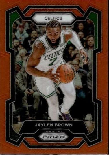 2023 Panini Prizm Basketball Orange Jaylen Brown #31 PSA 9