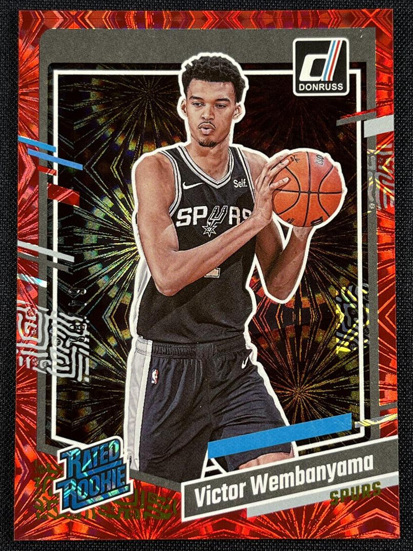 2023 Panini Donruss Basketball Red Fireworks Victor Wembanyama #220