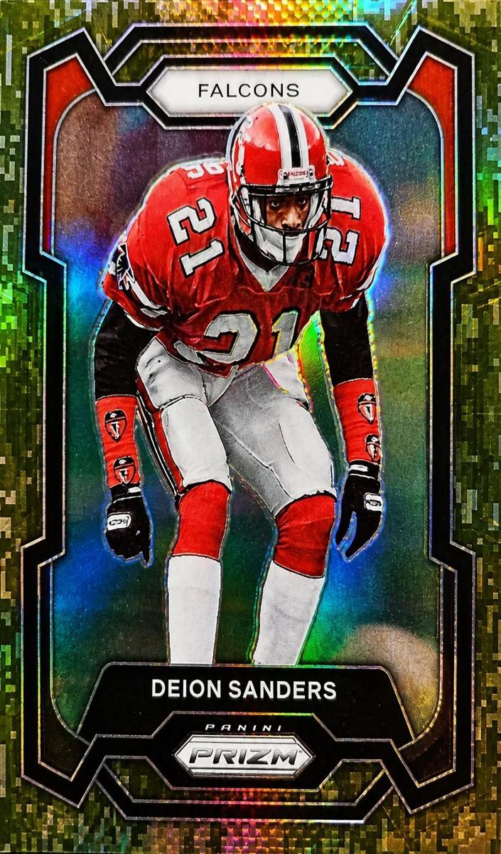 2023 Panini Prizm Football Forest Camo Deion Sanders #15