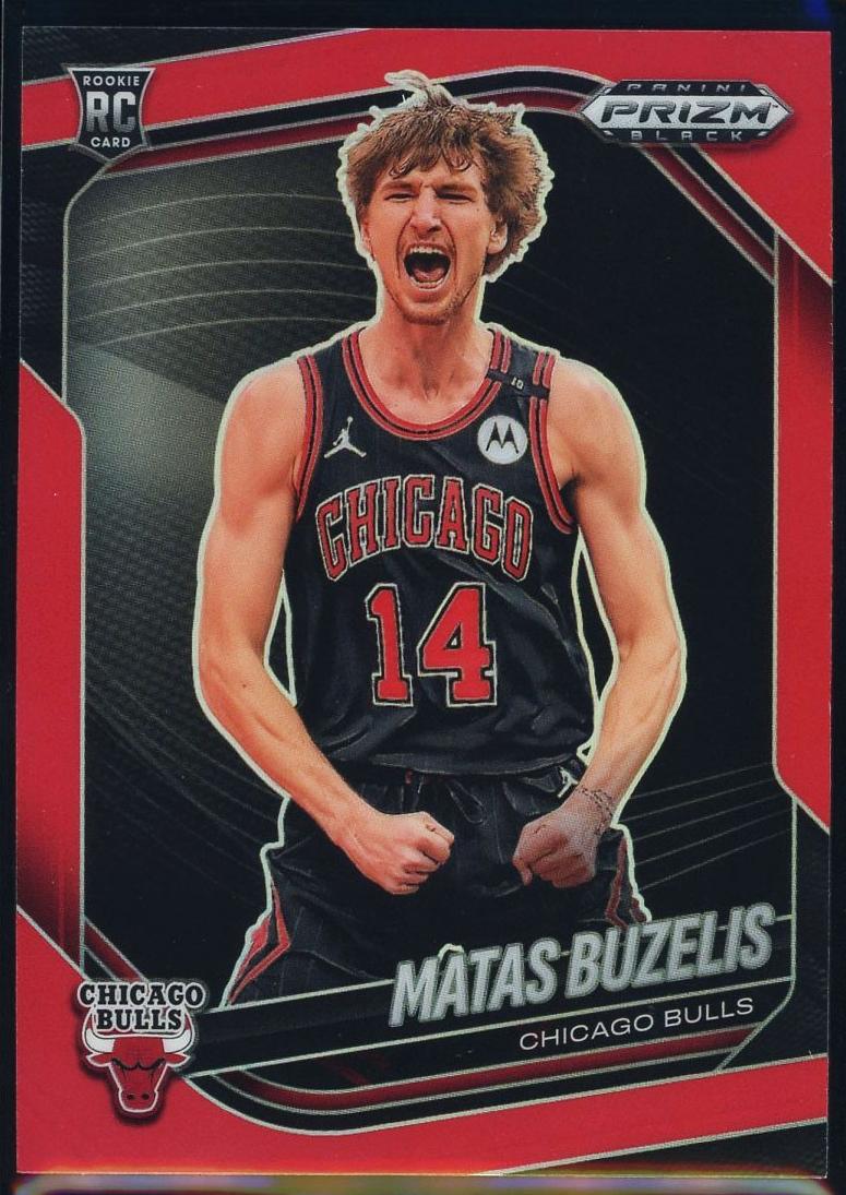 2024 Panini Prizm Black Basketball Red Matas Buzelis #41