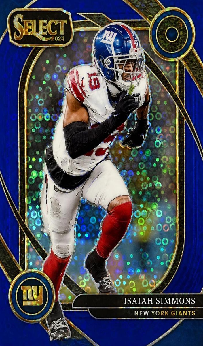 2024 Panini Select Football Blue Disco Isaiah Simmons #261