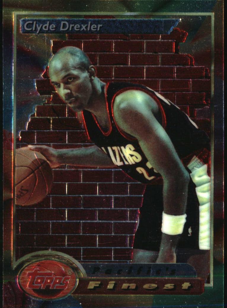1993 Topps Finest Basketball Clyde Drexler #129 PSA 9