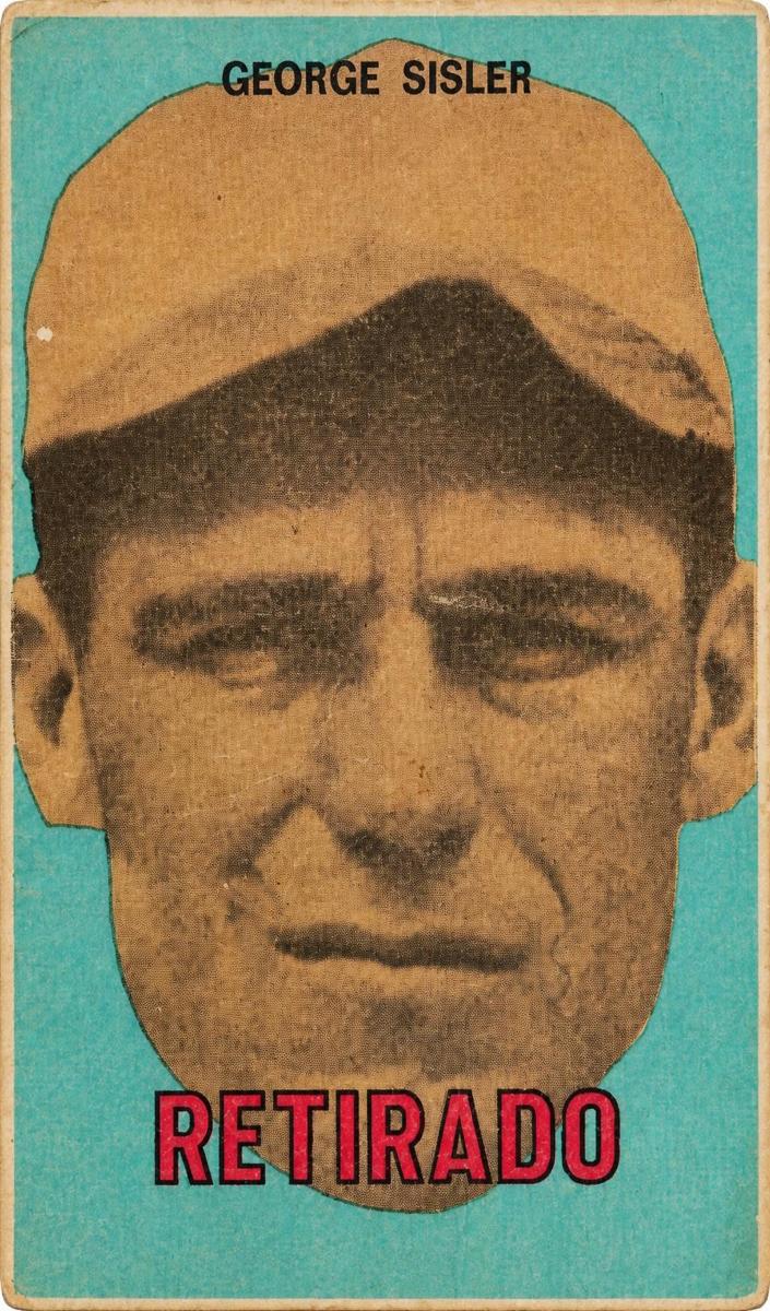 1967 Topps Venezuelan Baseball George Sisler #154 SGC 1