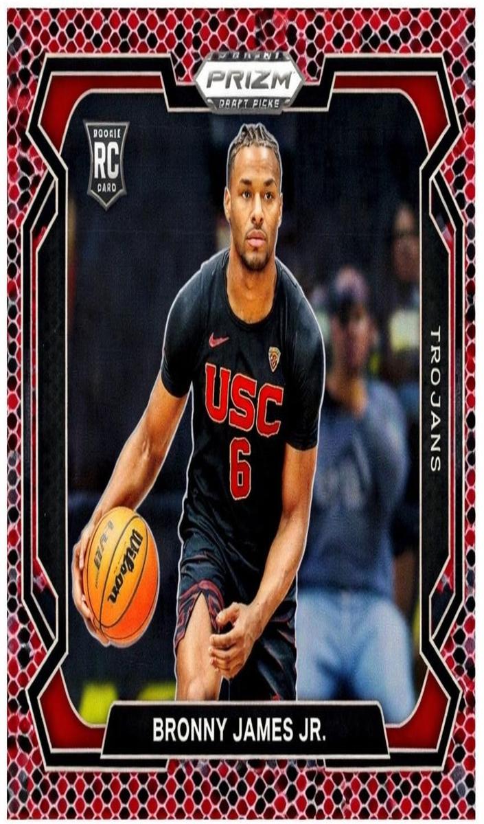 2024 Panini Prizm Draft Picks Basketball Snakeskin Bronny James Jr. #86