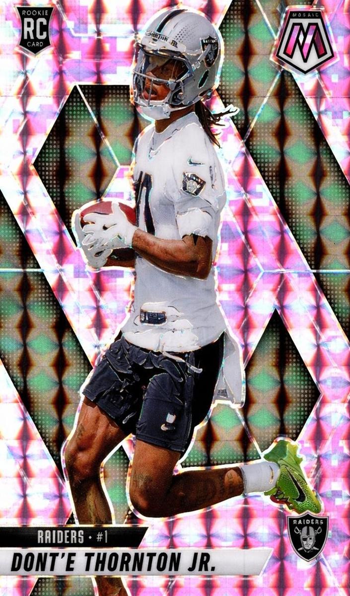 2025 Panini Mosaic Football Camo Pink Dont'e Thornton Jr. #369