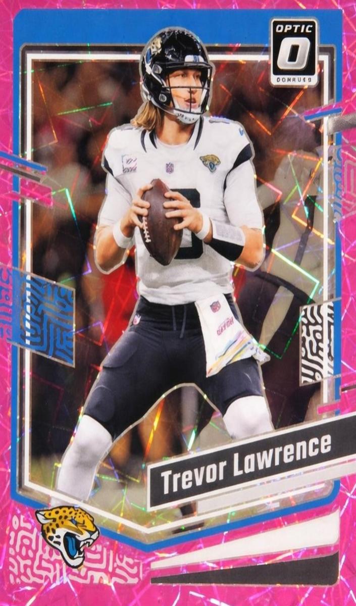 2023 Donruss Optic Football Pink Velocity Trevor Lawrence #87 PSA 10
